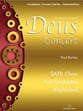 Deus Concert SATB choral sheet music cover